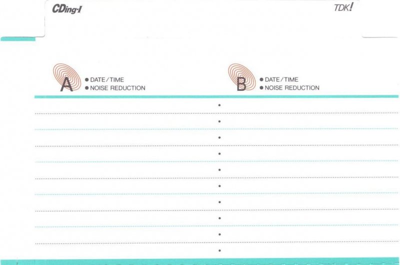 Compact Cassette: TDK  - CDing-I 54