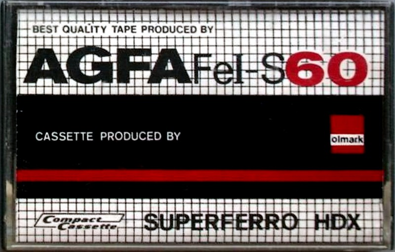 Compact Cassette Olmark 60 "AGFA Fe-I S Superior HDX" Type I Normal 1986 Germany