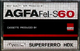 Compact Cassette Olmark 60 "AGFA Fe-I S Superior HDX" Type I Normal 1986 Germany