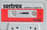 Compact Cassette sertrex SX 60 Type I Normal Hungary