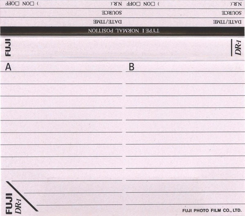 Compact Cassette Fuji DR-I 90 Type I Normal 1995 North America