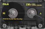 Compact Cassette Fuji DR-I 90 Type I Normal 1995 North America