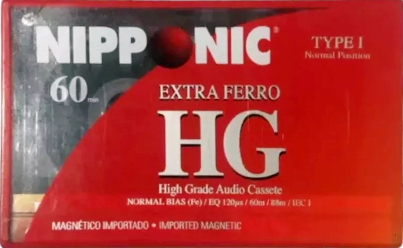 Compact Cassette Nipponic HG 60 Type II Chrome Brazil