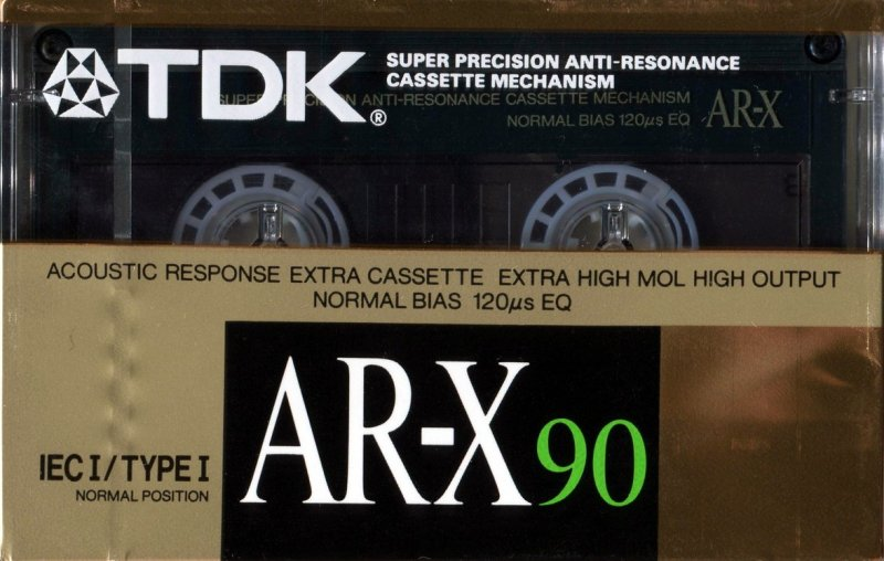 Compact Cassette TDK AR-X 90 Type I Normal 1988 Australia, Europe