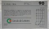 Compact Cassette Circulo de Leitores 90 "Cromio CR" Type II Chrome 1986 Portugal