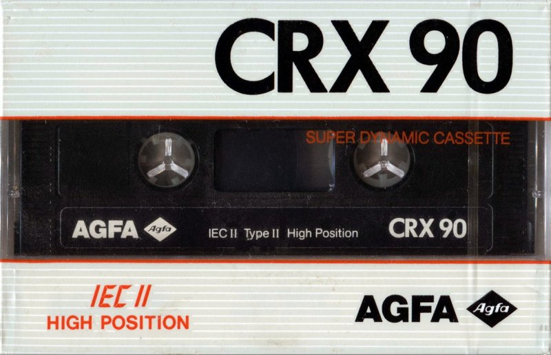 Compact Cassette AGFA CRX 90 Type II Chrome 1989 Europe