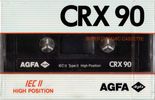 Compact Cassette AGFA CRX 90 Type II Chrome 1989 Europe