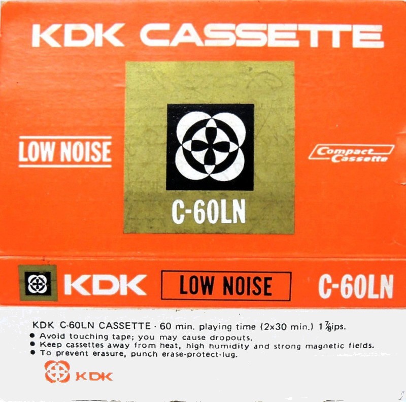 Compact Cassette KDK LN 60 Type I Normal 1975 Worldwide