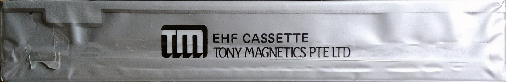Compact Cassette Tony EHF 90 "by Tony Wong Company (PTE) LTD." Type I Normal 1986 Singapore