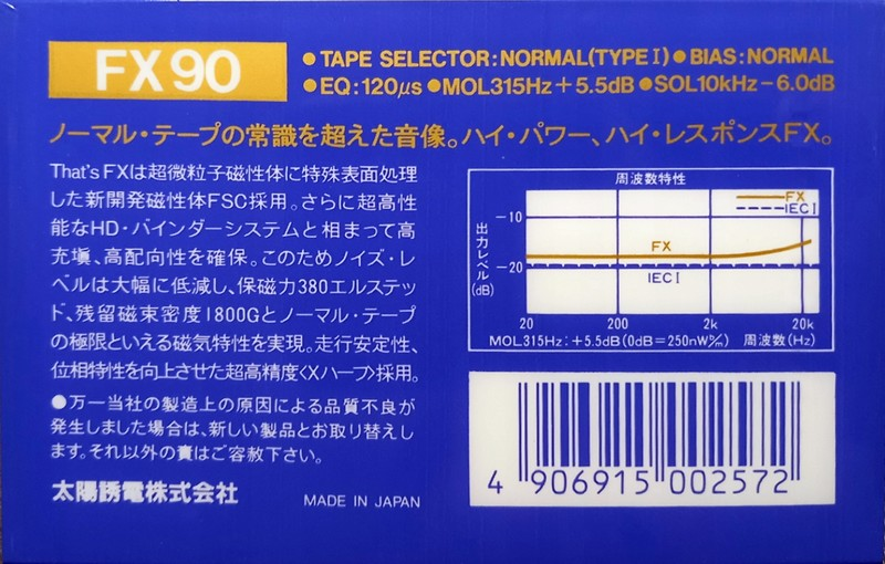 Compact Cassette: Taiyo Yuden Thats - FX 90