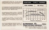Compact Cassette Pioneer N1a 60 Type I Normal 1982 Europe