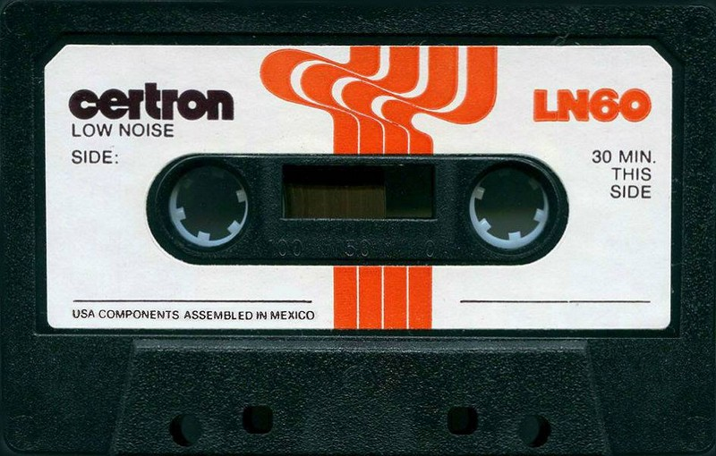 Compact Cassette Certron LN 60 Type I Normal 1978 USA