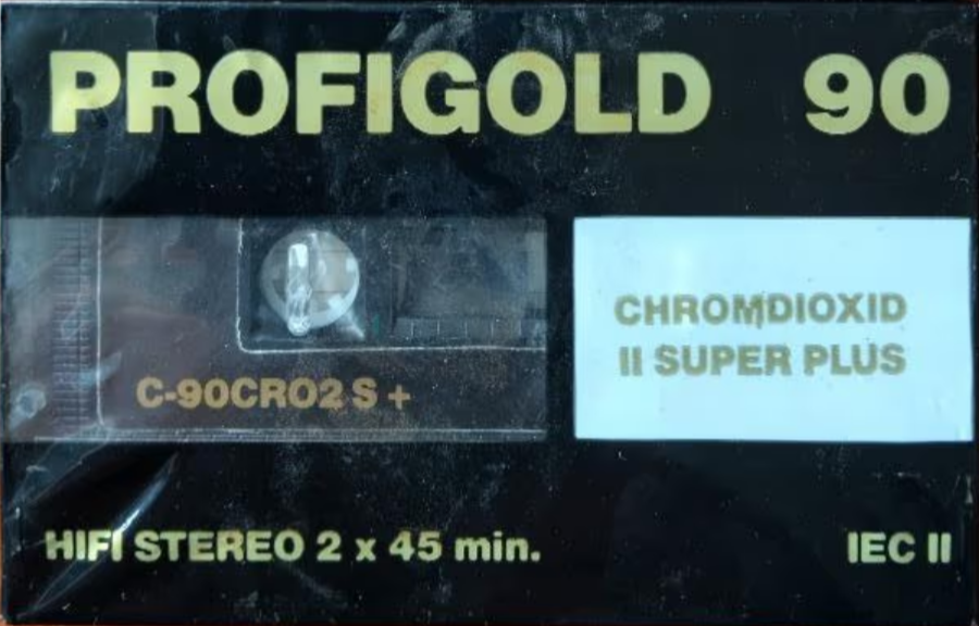 Compact Cassette Profigold Super plus 90 "S +" Type II Chrome Europe