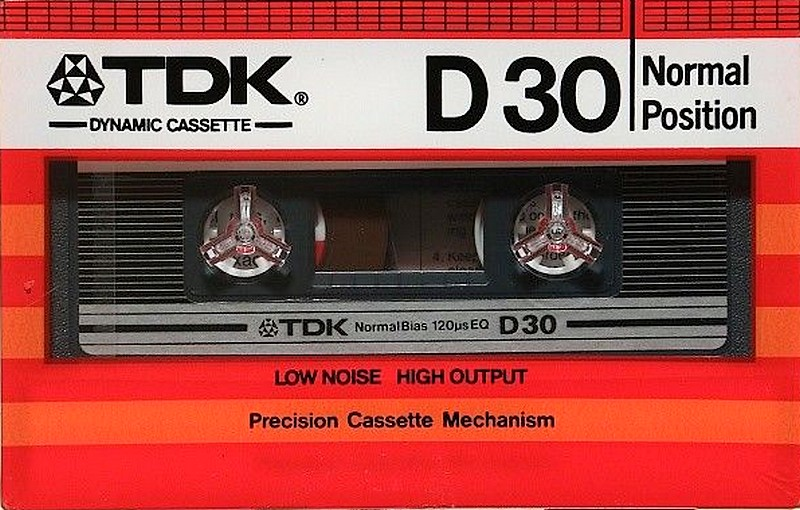 Compact Cassette TDK D 30 Type I Normal 1982 USA