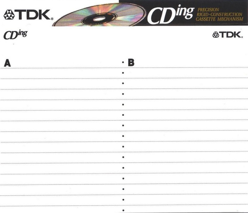 Compact Cassette: TDK  - CDing-I 90