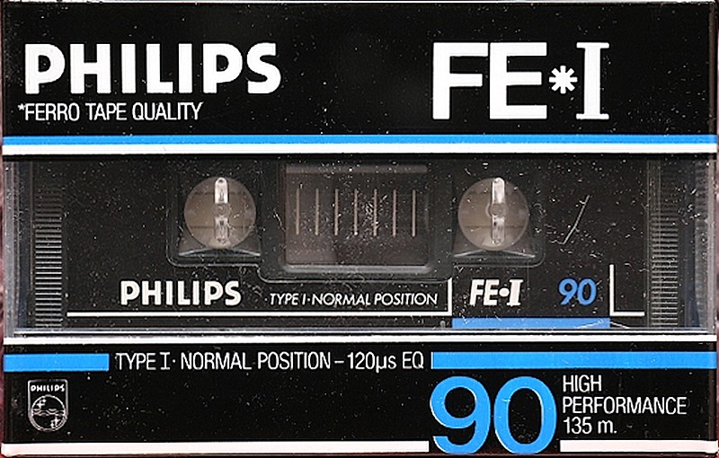 Compact Cassette Philips FE-I 90 Type I Normal 1986 Europe