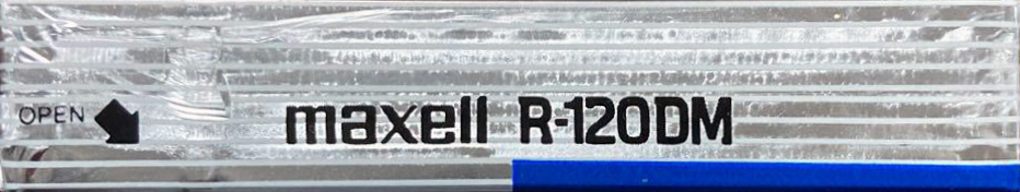 Digital Audio Tape Maxell 120 "R-120DM" Type IV Metal 1987 Japan