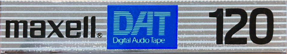 Digital Audio Tape Maxell 120 "R-120DM" Type IV Metal 1987 Japan