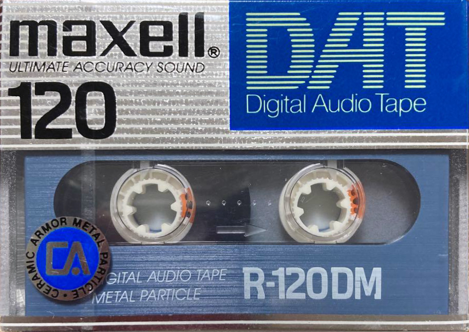 Digital Audio Tape Maxell 120 "R-120DM" Type IV Metal 1987 Japan