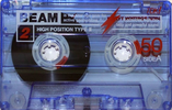 Compact Cassette TDK Beam 2 50 "BM2-50" Type II Chrome 1997 Japan