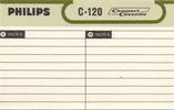 Compact Cassette Philips 120 Type I Normal 1967 Europe