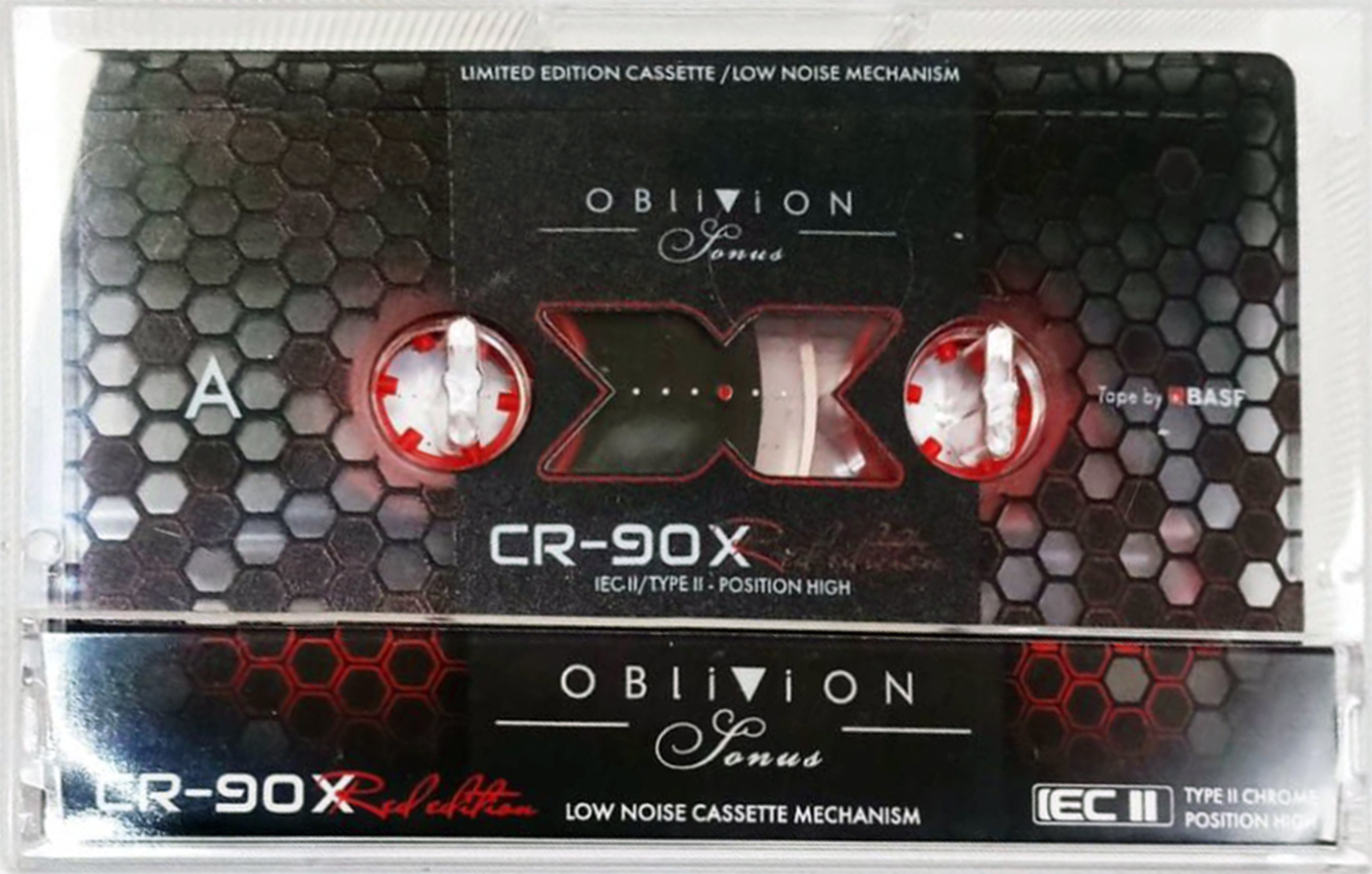 Compact Cassette CRUX Oblivion Sonus 90 "X Red Edition" Type II Chrome 2022 Worldwide