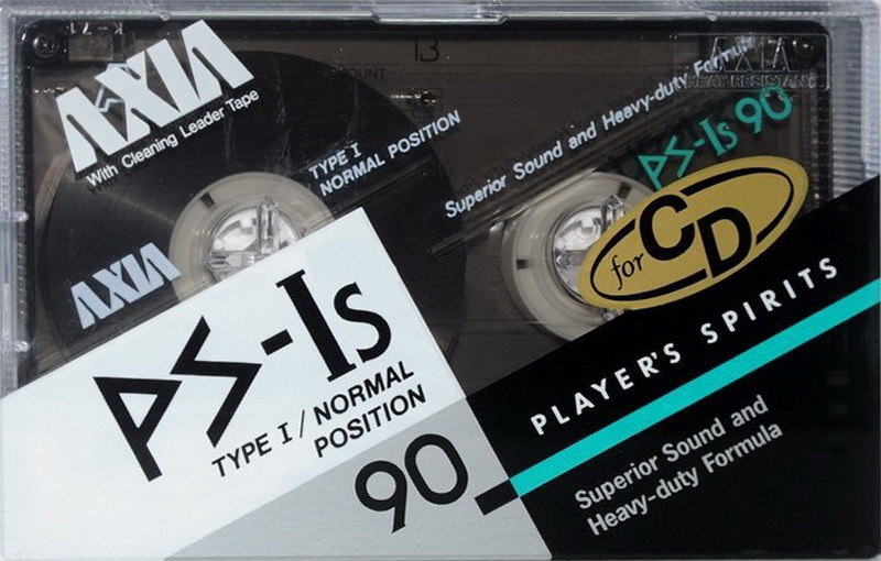 Compact Cassette AXIA PS-Is 90 "PS-Is 90 N" Type I Normal 1988 Japan