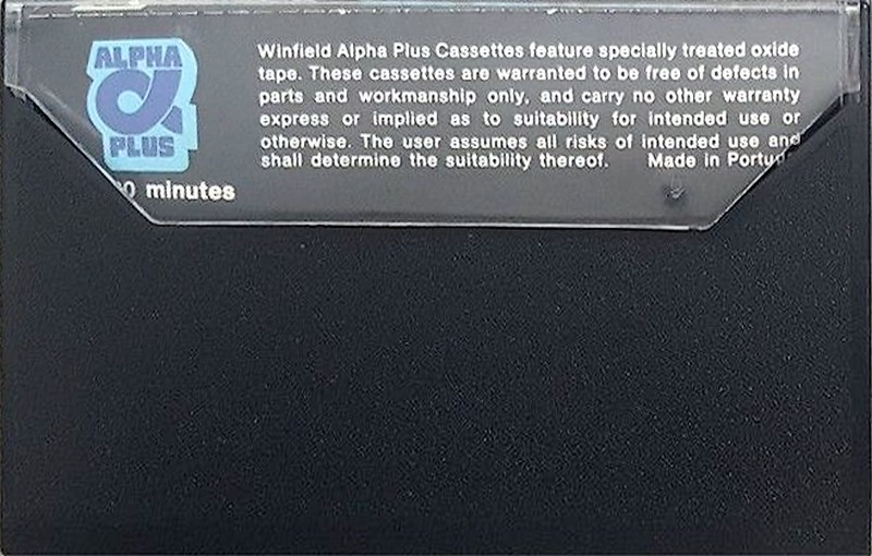 Compact Cassette Winfield Alpha Plus 120 Type I Normal 1980 UK