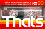 Compact Cassette Thats RX 90 Type I Normal 1989 Europe