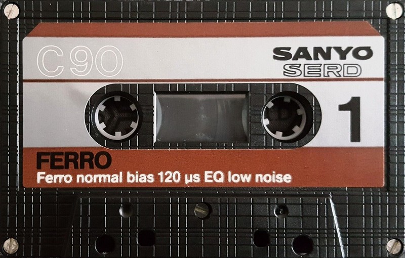 Compact Cassette Sanyo Serd 90 Type I Normal 1983 Europe