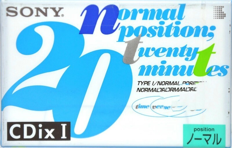 Compact Cassette Sony CDix I 20 "C-20CDX1b" Type I Normal 1994 Japan