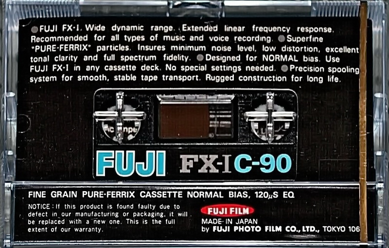 Compact Cassette: FUJI Fuji - FX-I 90