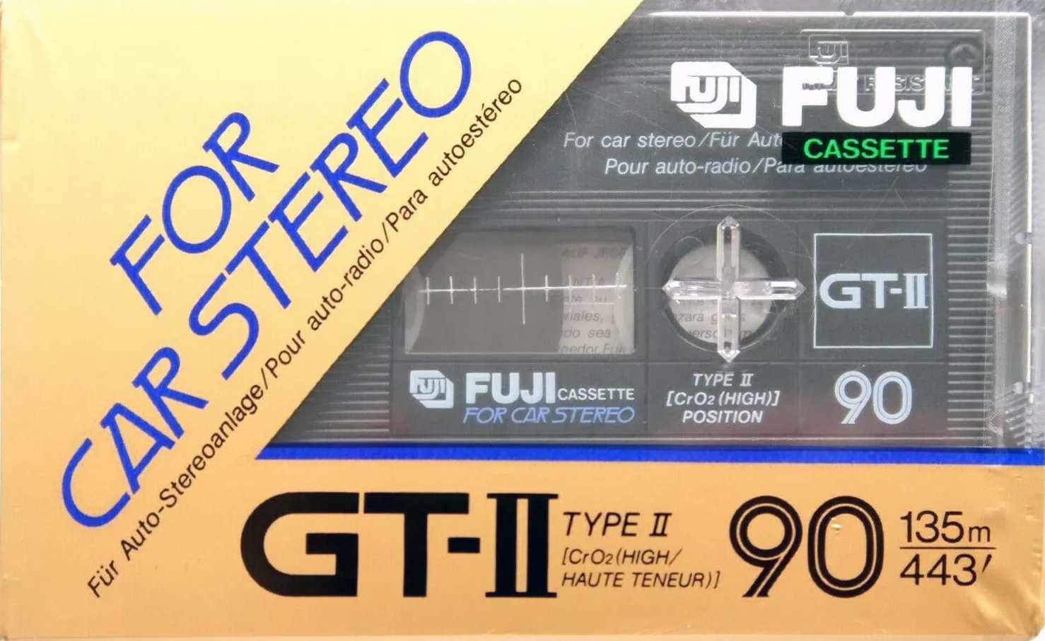 Compact Cassette Fuji GT-II 90 Type II Chrome 1983 Europe