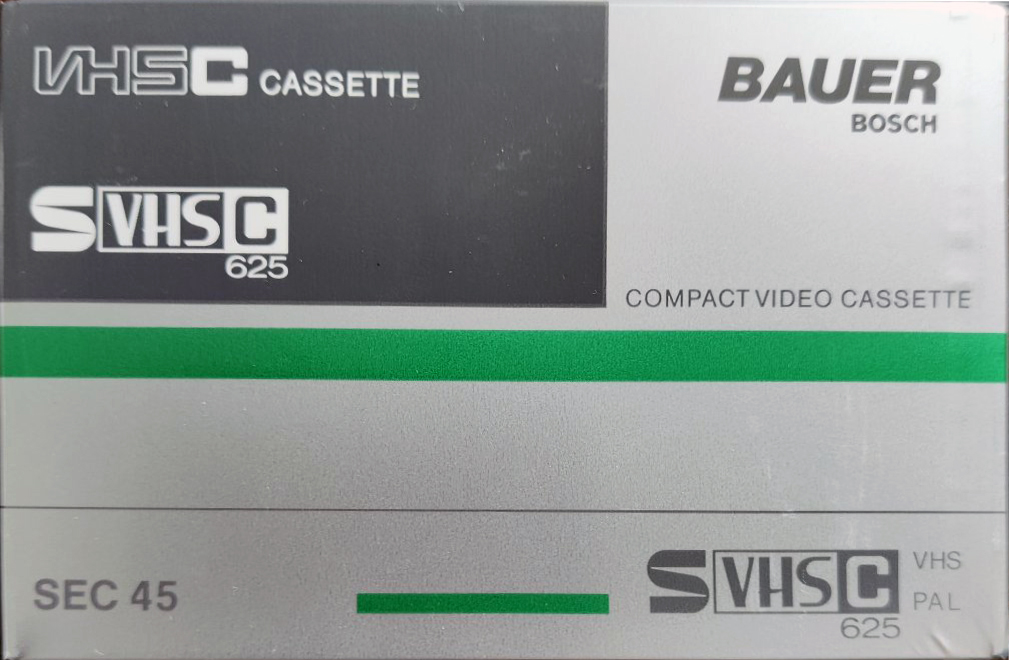 VHS-C (VHS Compact) Bauer 45 "SEC 45" Type I Normal Germany