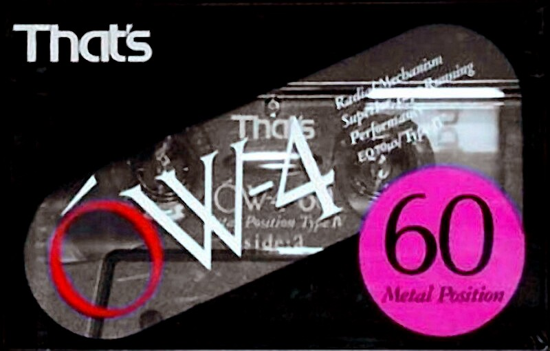 Compact Cassette Thats OW-4 60 Type IV Metal 1991 Japan