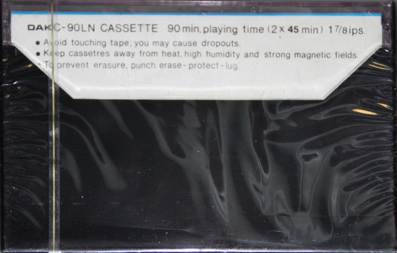 Compact Cassette DAK 90 Type I Normal 1970 Hong Kong