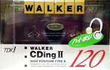Compact Cassette TDK Walker CDing 2 120 "WCD2-120" Type II Chrome 1992 Japan