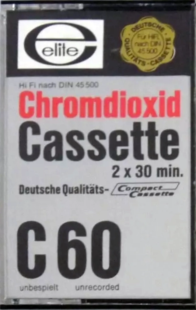 Compact Cassette Elite 60 Type II Chrome 1977 Germany