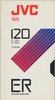 VHS, Video Home System JVC ER 120 "T-120 ER" Type I Normal 1989 North America
