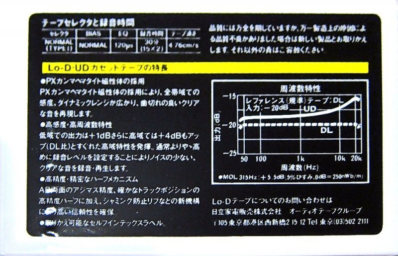 Compact Cassette: Maxell / Hitachi Lo-D - UD 30