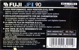 Compact Cassette Fuji JP-II 90 Type II Chrome 1989 Europe