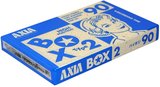 Compact Cassette AXIA Box 2 90 "BOX2A 90" Type II Chrome 1995 Japan