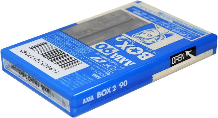 Compact Cassette AXIA Box 2 90 "BOX2A 90" Type II Chrome 1995 Japan