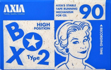 Compact Cassette AXIA Box 2 90 "BOX2A 90" Type II Chrome 1995 Japan