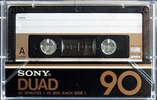 Compact Cassette Sony Duad 90 Type III Ferro Chrome 1979 Japan