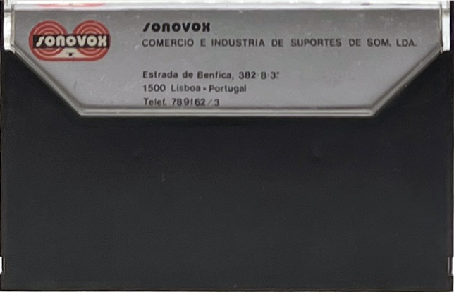 Compact Cassette Sonovox 90 Type II Chrome 1981 Portugal