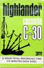 Compact Cassette 3M Highlander 30 Type I Normal 1973 USA