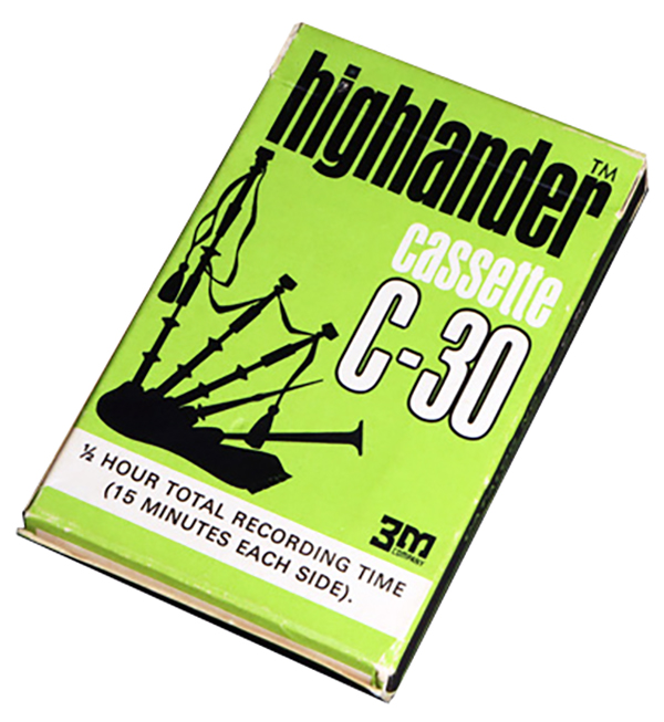 Compact Cassette 3M Highlander 30 Type I Normal 1973 USA