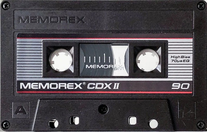 Compact Cassette Memorex CDX II 90 Type II Chrome 1987 USA