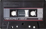 Compact Cassette Memorex CDX II 90 Type II Chrome 1987 USA